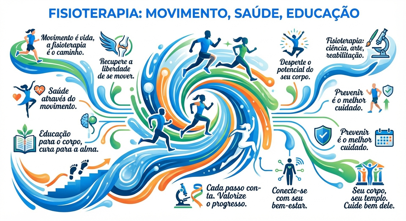 Frases inspiradoras da fisioterapia aplicadas à educação física escolar