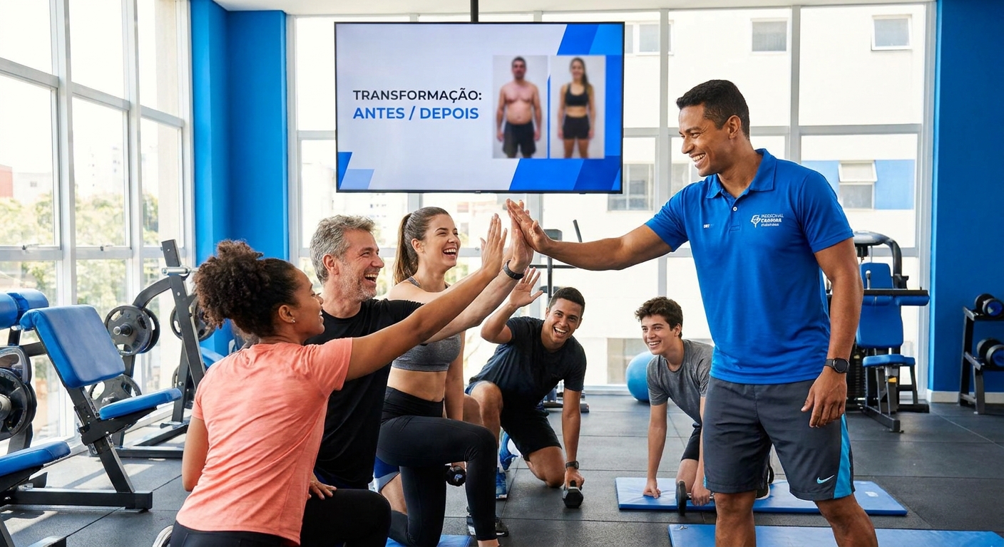 Coach de Transformação acompanhando evolução de alunos pelo Millbody Personal