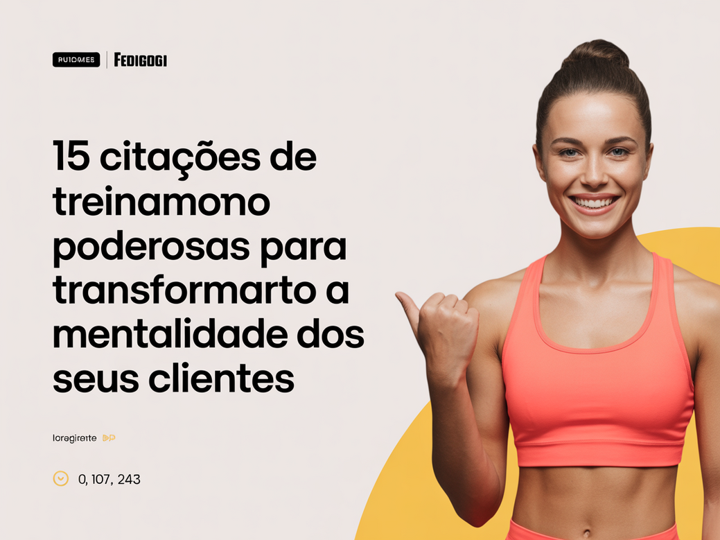 Coach utilizando citações de treinamento em um tablet para motivar cliente.