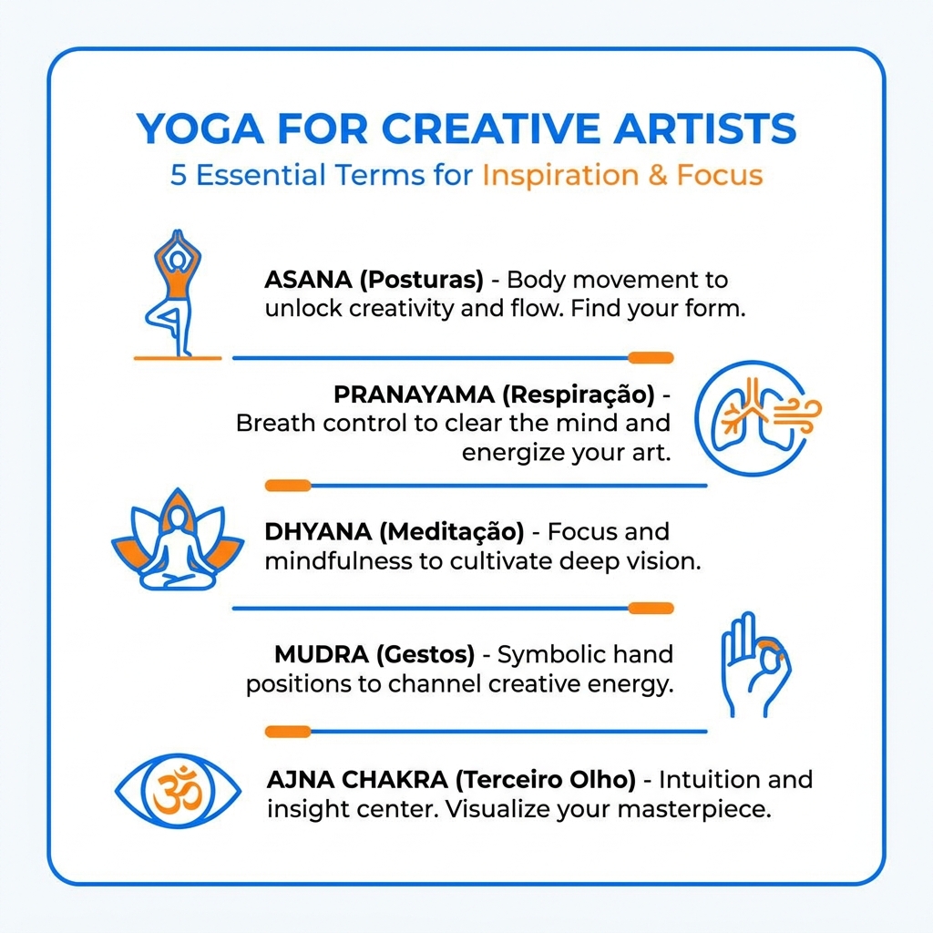 Glossário de yoga para iniciantes - 5 termos essenciais para artistas