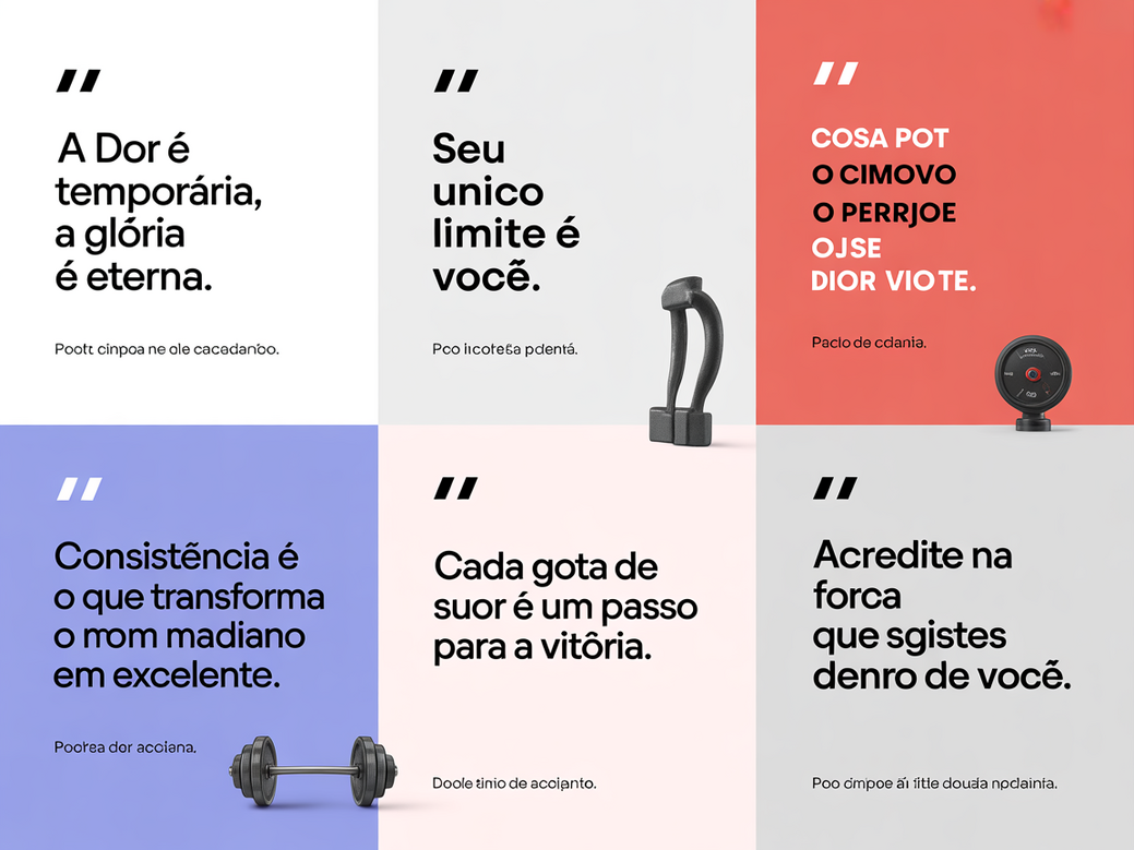 Infográfico com as melhores citações de academia para motivar clientes em 2026