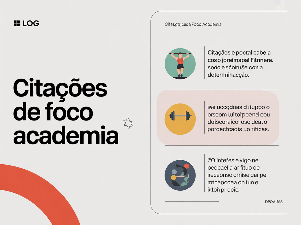 Infográfico com as 10 principais citações de foco para academia e treinos