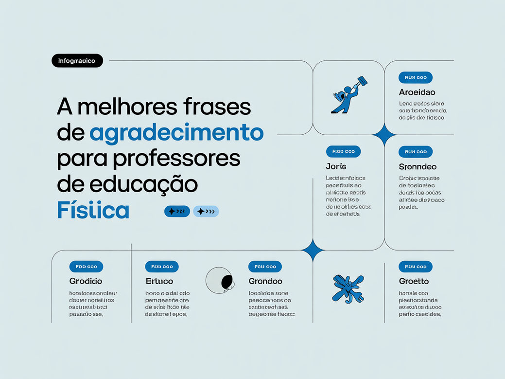 Infográfico com as melhores frases de agradecimento para professor de educação física e personal trainer.