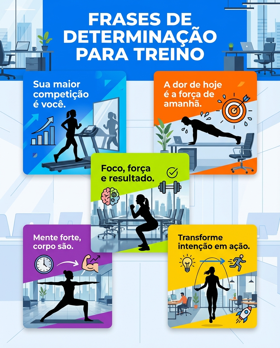 Frases de determinação para treino