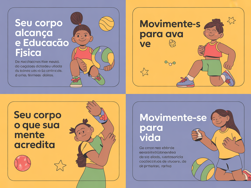 Infográfico com exemplos de mensagens para professor de educação física usar em suas aulas.