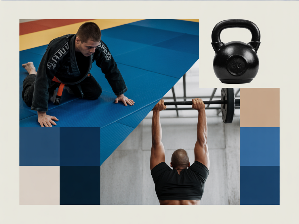 Um coach de Cross Training aplicando a filosofia do Jiu-Jitsu em sua aula