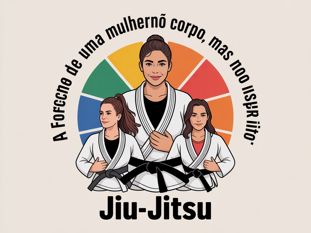 Mulheres praticando jiu-jitsu com inspiradoras frases de jiu-jitsu feminino para 2025.