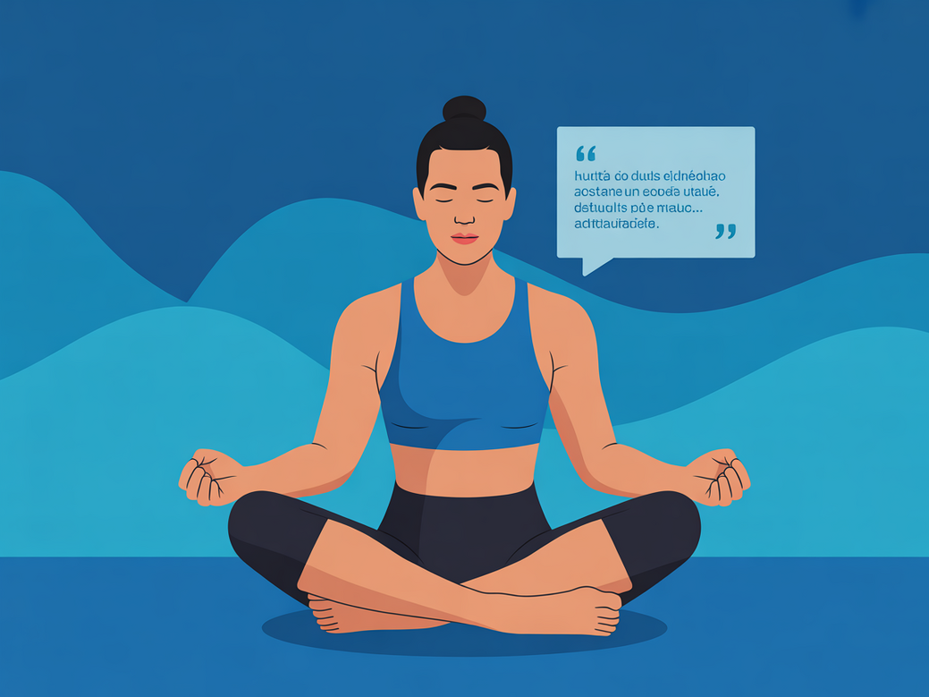 Silhueta de um lutador de Jiu Jitsu meditando, com citações de motivação do jiu jitsu em destaque ao fundo.