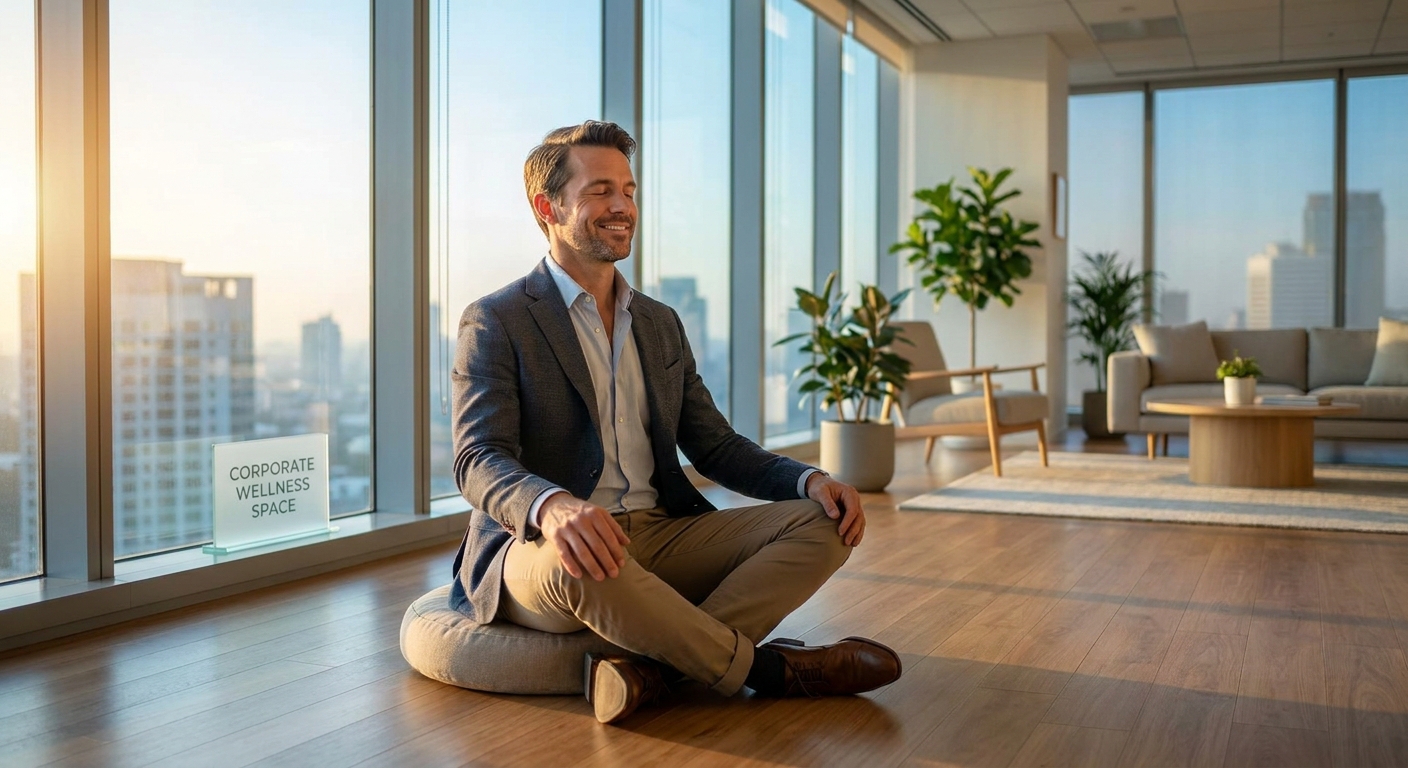Líder meditando ao amanhecer – regulação emocional, empatia e liderança consciente