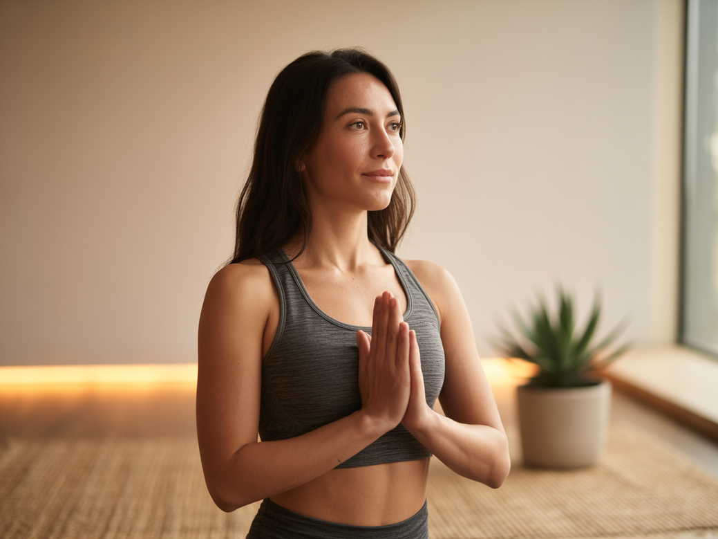 Luzia Vital, especialista em yoga para home office e fundadora do Vitalizen App