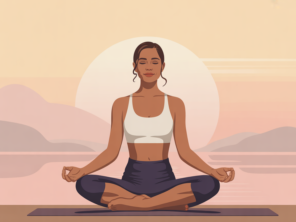 Luzia, international yoga teacher, using the Vitalizen App to boost daily energy with yoga.