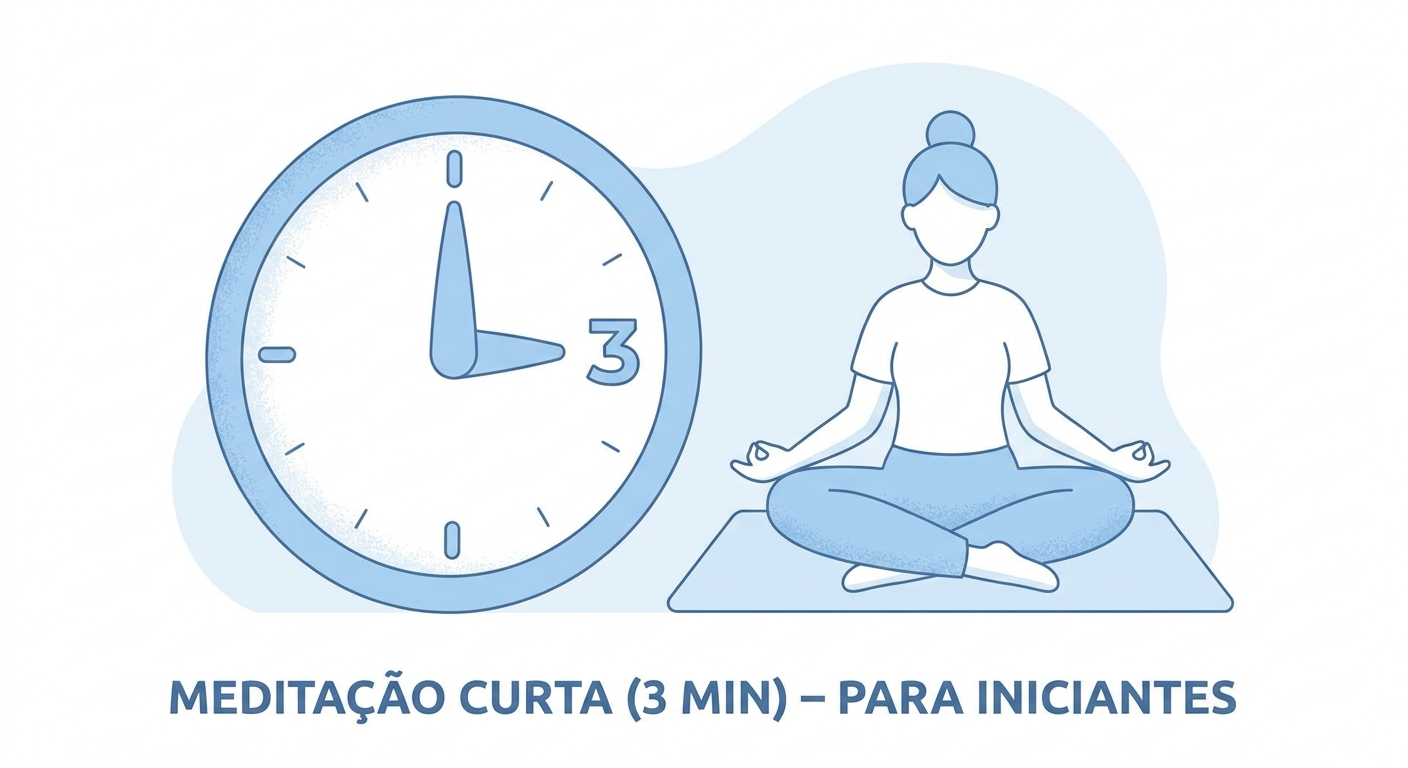 meditação guiada para iniciantes começando com 3 minutos