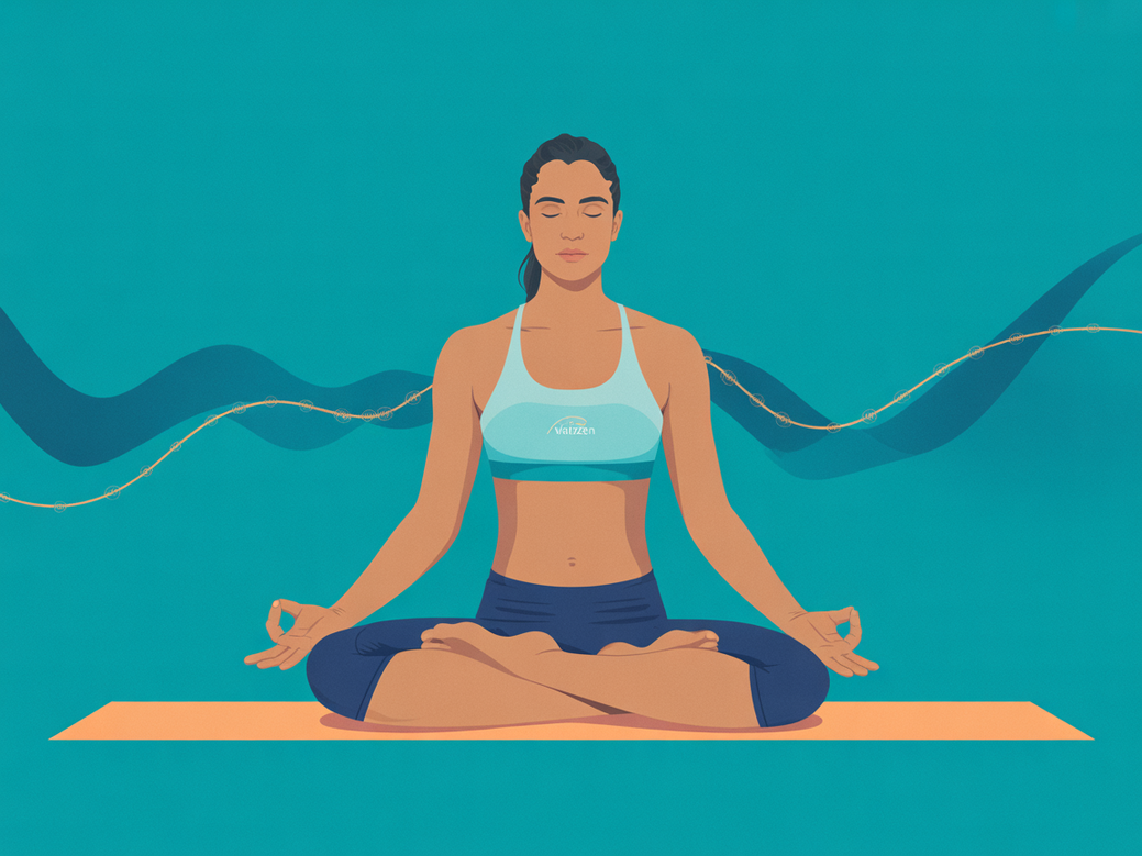 Atleta praticando meditação para melhorar a performance esportiva