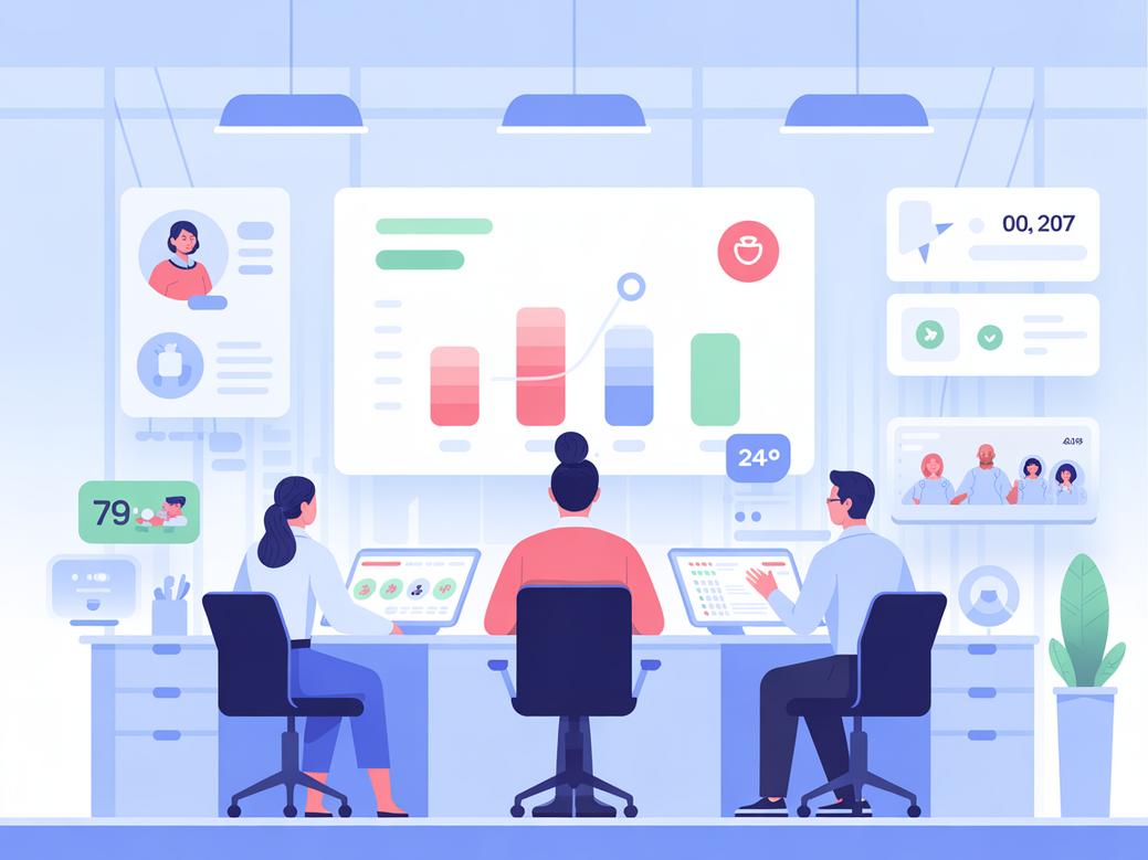 Dashboard do melhor CRM de 2026, Zappipe, com agentes de IA trabalhando 24 horas.