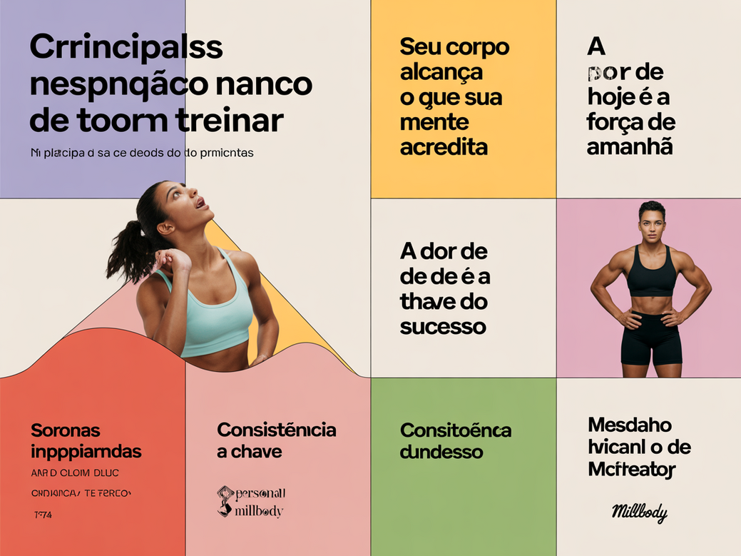 Infographic with a list of inspirational messages for training, designed for fitness coaches to motivate clients.