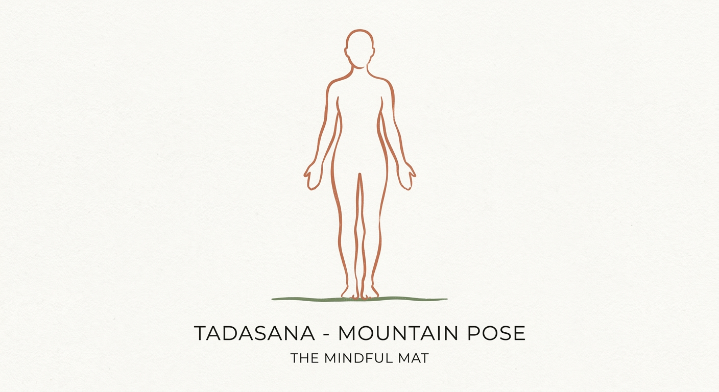 Mountain pose for yoga beginners