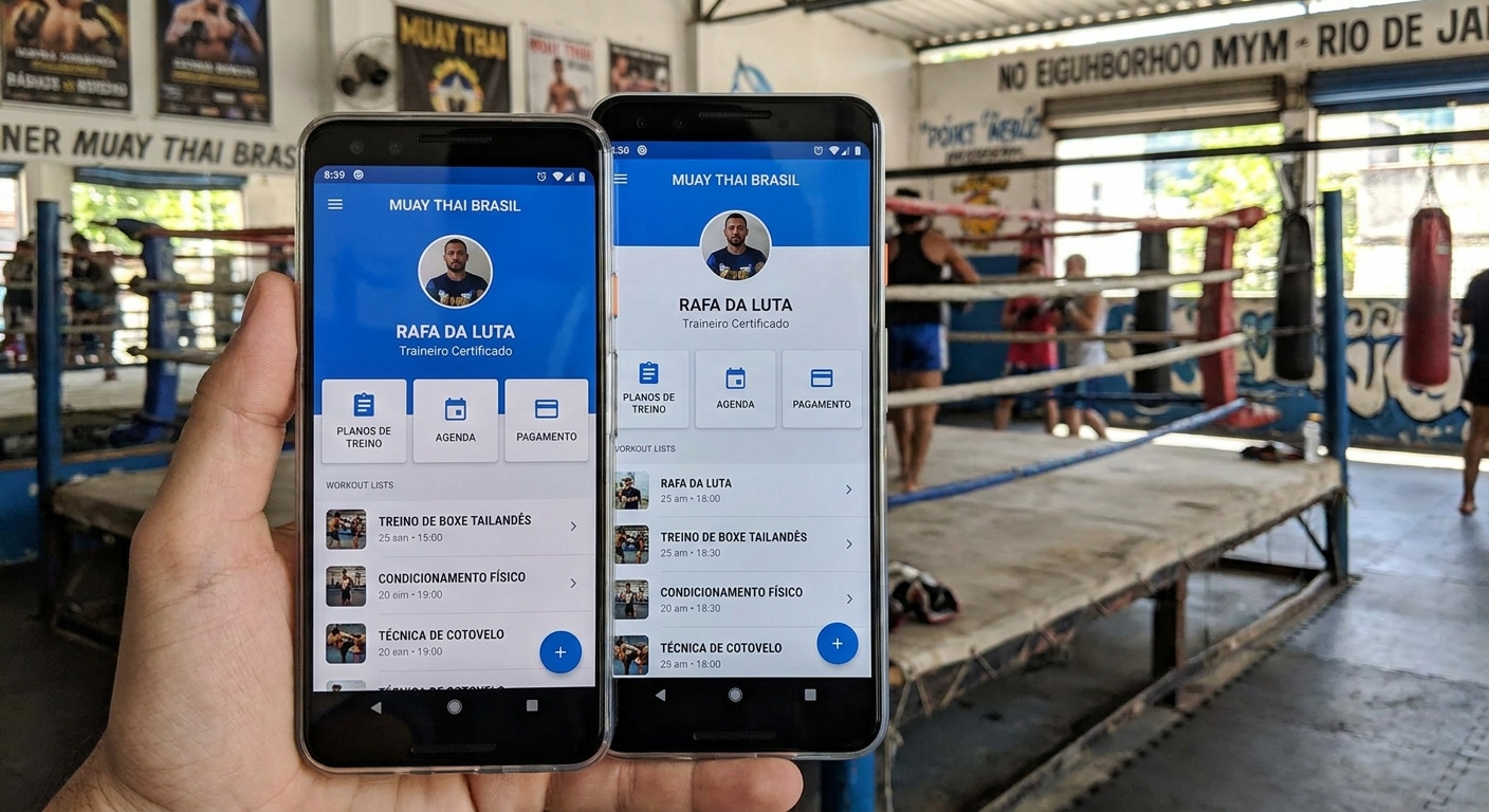 Aplicativo para personal trainer de Muay Thai - Personal Millbody