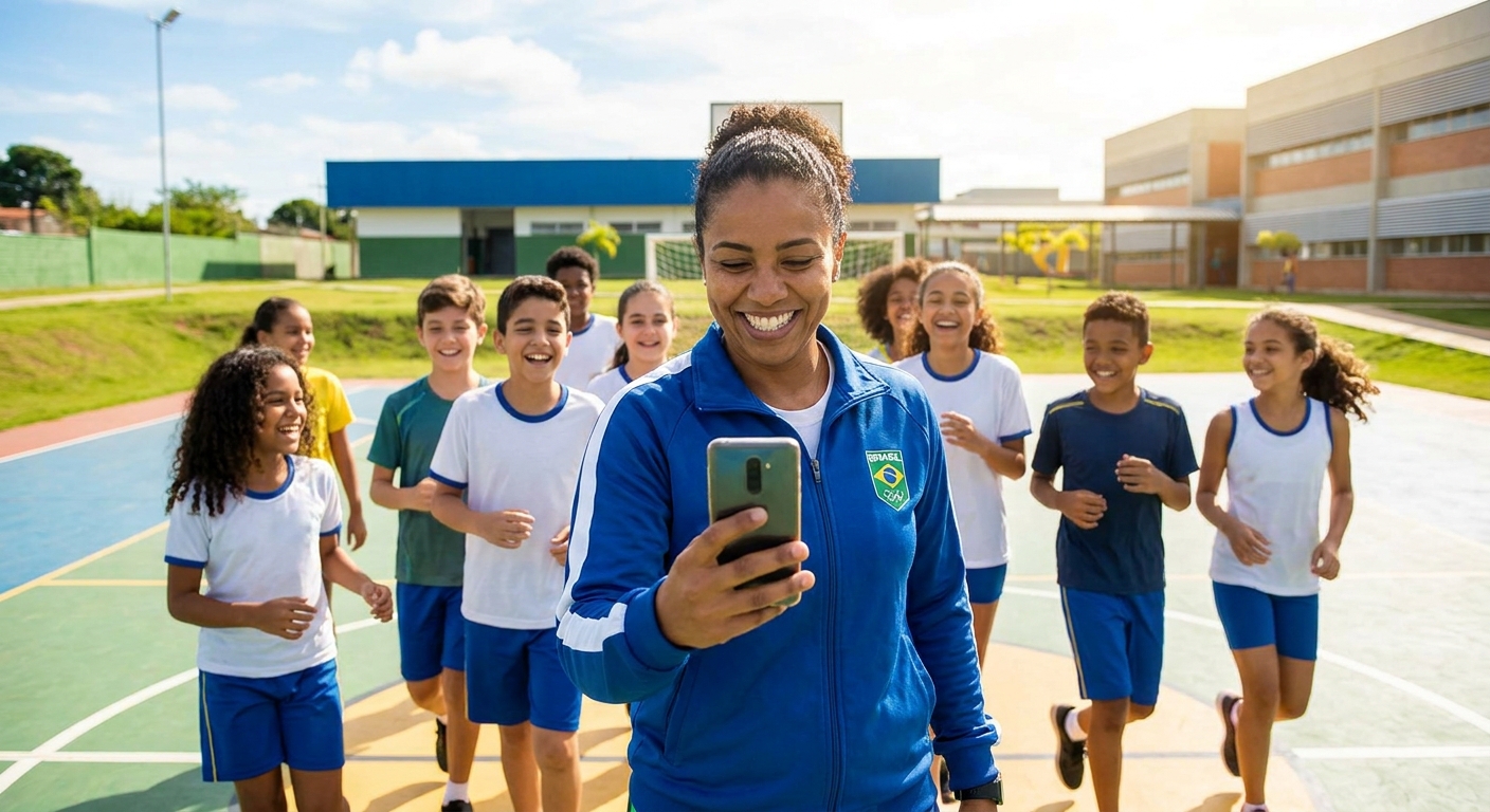 App para personal trainer vs planilha de treinos: educador físico escolar usando tecnologia na quadra