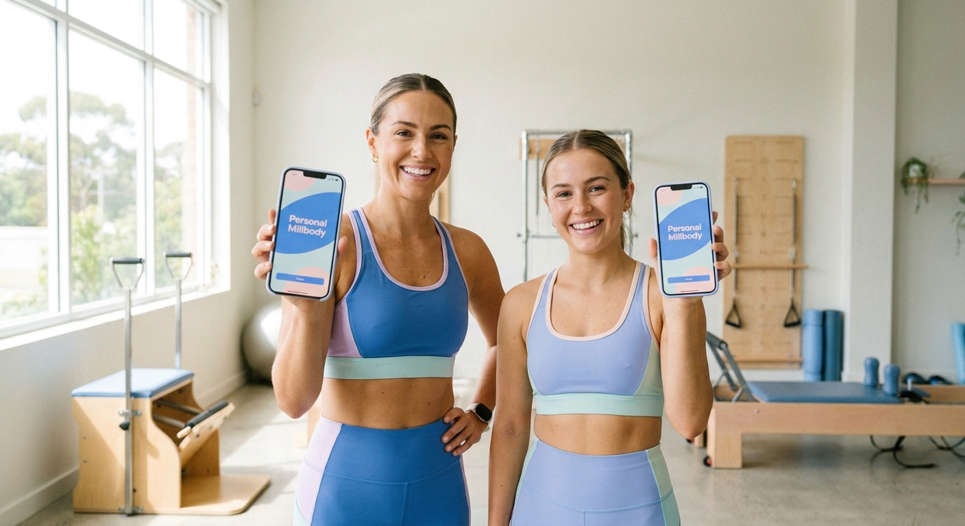 app para personal trainer – Personal Millbody exibindo treino feminino personalizado