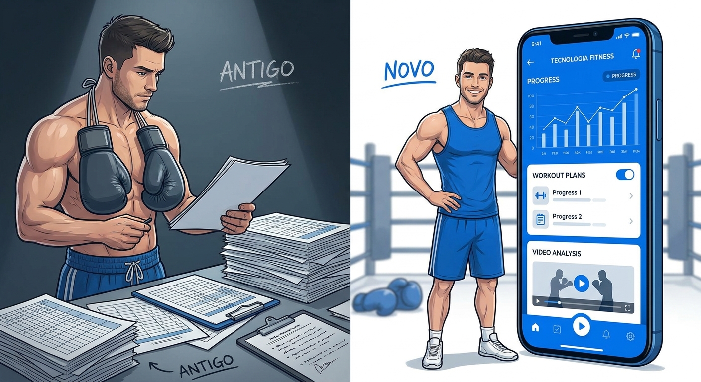 App para personal trainer de boxe vs planilha de treino - Personal Millbody