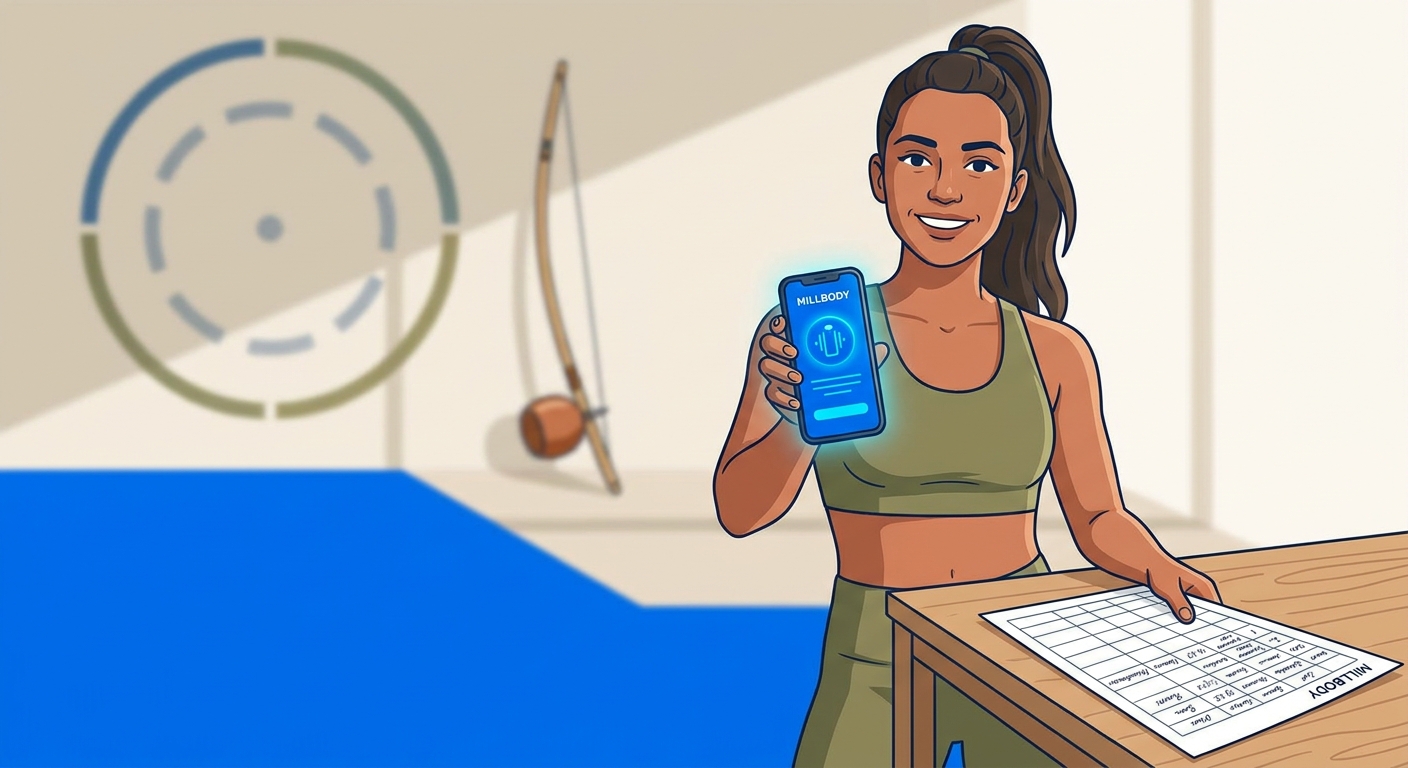 personal trainer de capoeira usando app Millbody vs planilha de treino tradicional