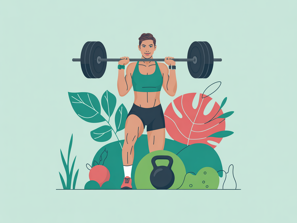 Personal trainer de CrossFit vegano orientando aluno em um box de CrossFit.