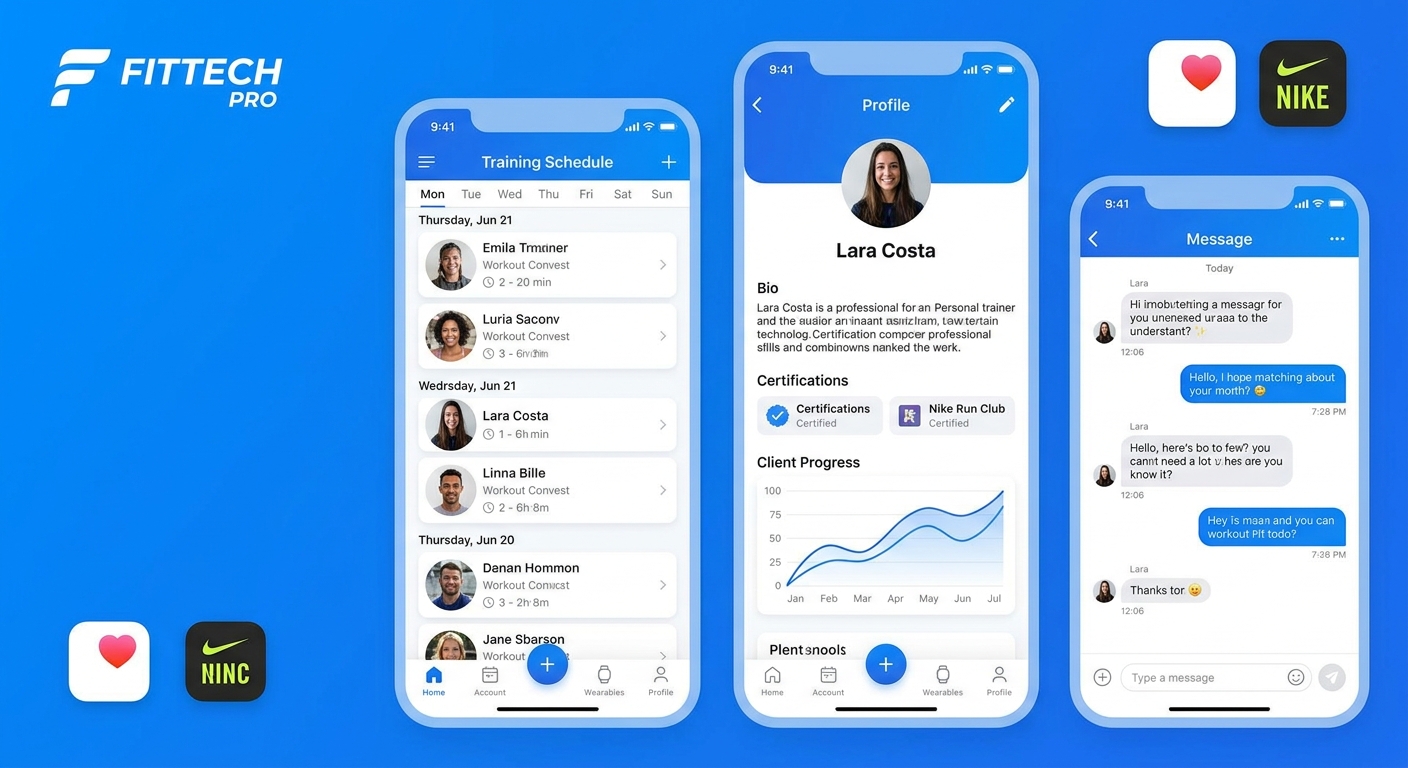 Interface da agenda da plataforma Personal Millbody mostrando horários disponíveis e agendamentos