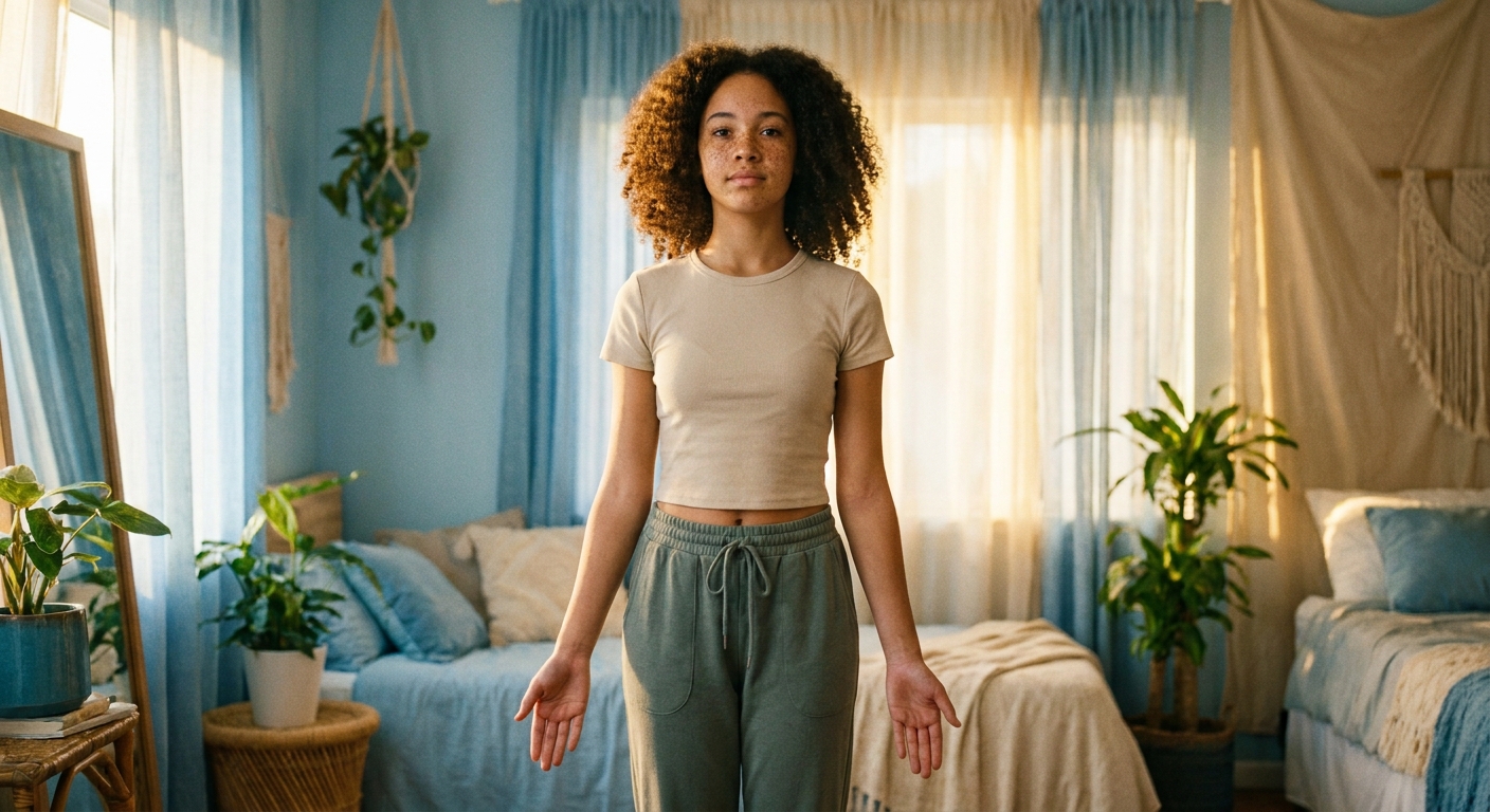 Postura da Montanha Tadasana para adolescentes - yoga para jovens