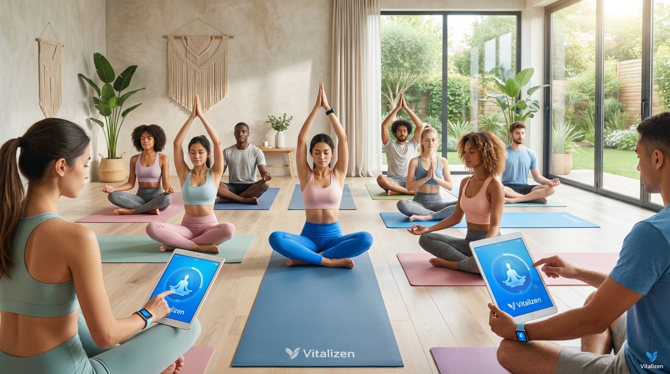 Mulher praticando diferentes tipos de yoga em ambiente tranquilo com iluminação natural