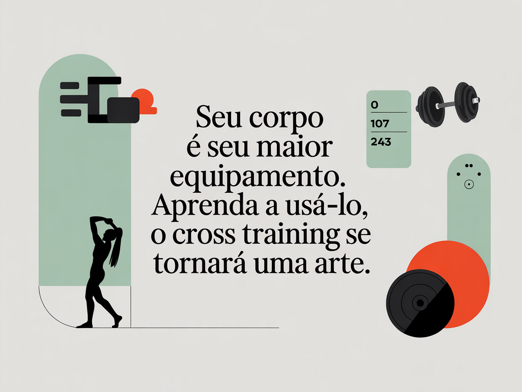 Citação sobre o corpo como equipamento no Cross Training.