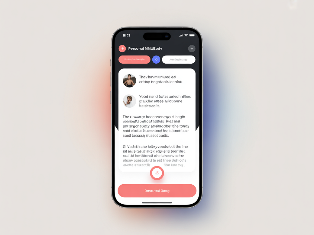 Screenshot do app Personal Millbody mostrando uma mensagem motivacional automática, reforçando a mentalidade CrossFit Black Sheep.
