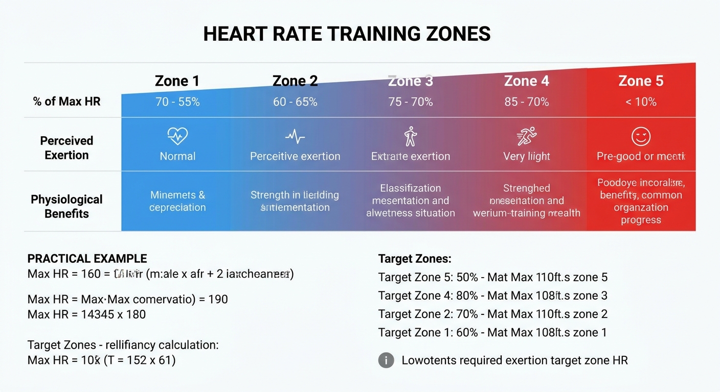 Tabela comparativa de zonas de treino com batimento cardíaco para personal trainer especialista em HIIT