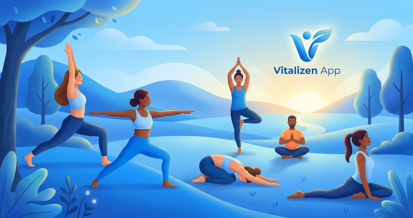 Tipos de yoga para iniciantes - guia com Hatha, Vinyasa, Ashtanga, Kundalini, Yin e Yoga Restaurativa | Vitalizen App