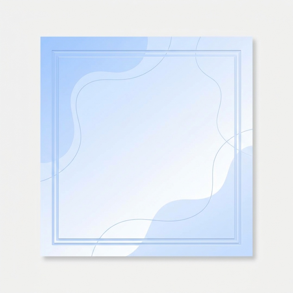 Card azul pastel com fundo suave para frase de autocompaixão, representando acolhimento e perdão interior para reabilitação emocional