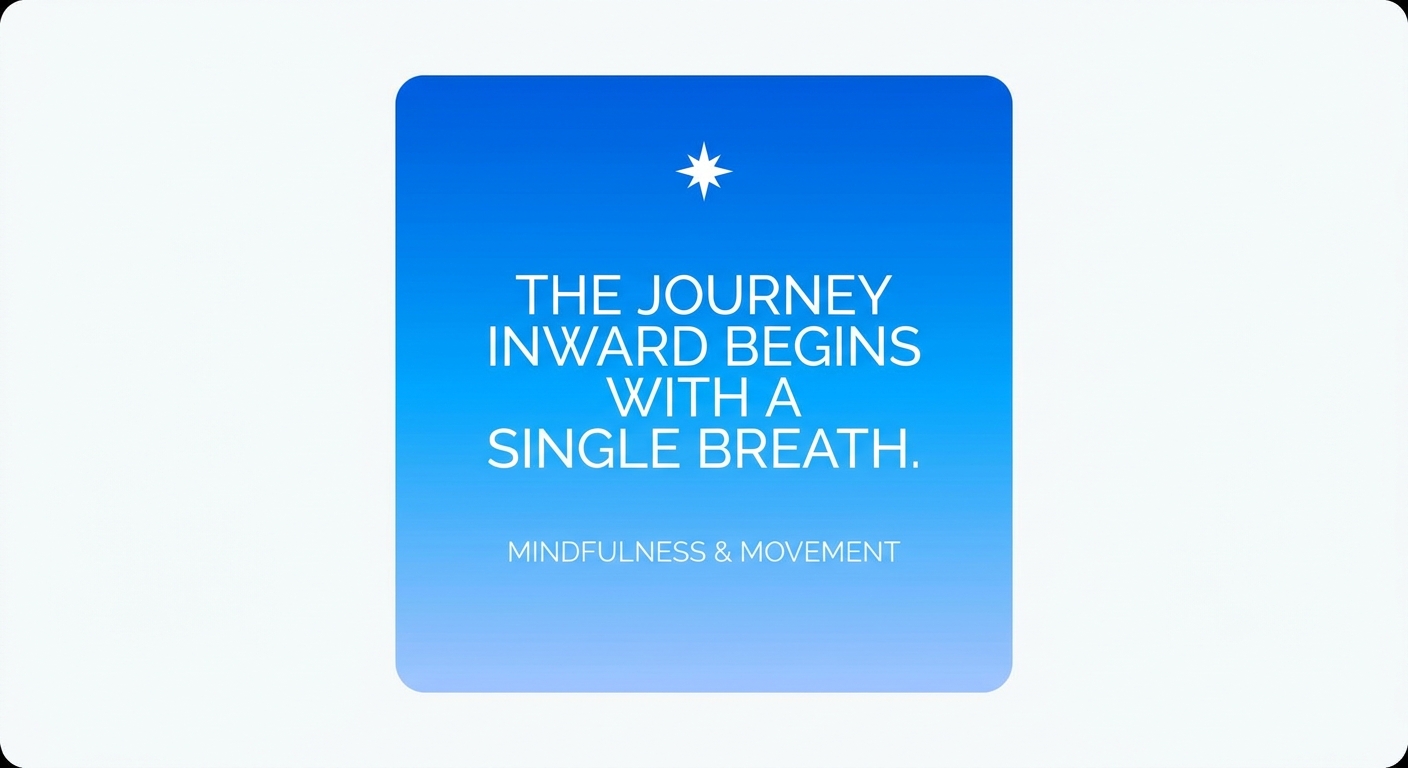 Card com frase de gratidão e conexão espiritual em fundo azul gradiente