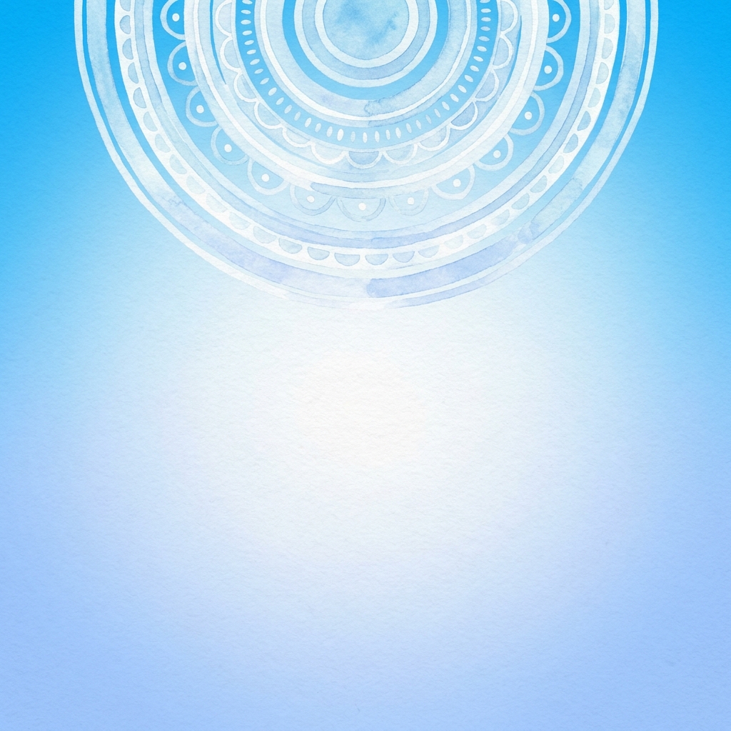 Card com mandala em azul — frases de inspiração feminina — Vitalizen Yoga and Meditation