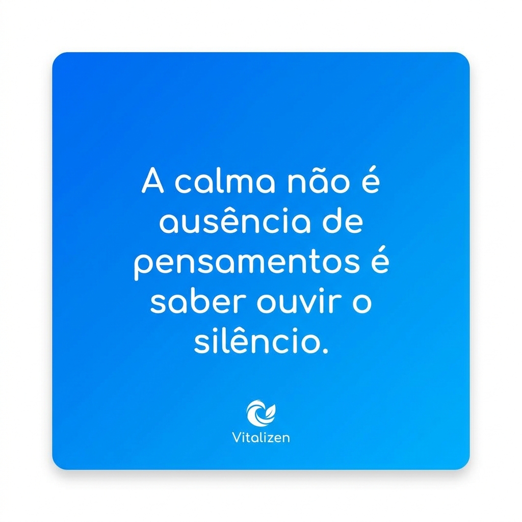 Frase sobre calma mental para TDAH - yoga e meditação