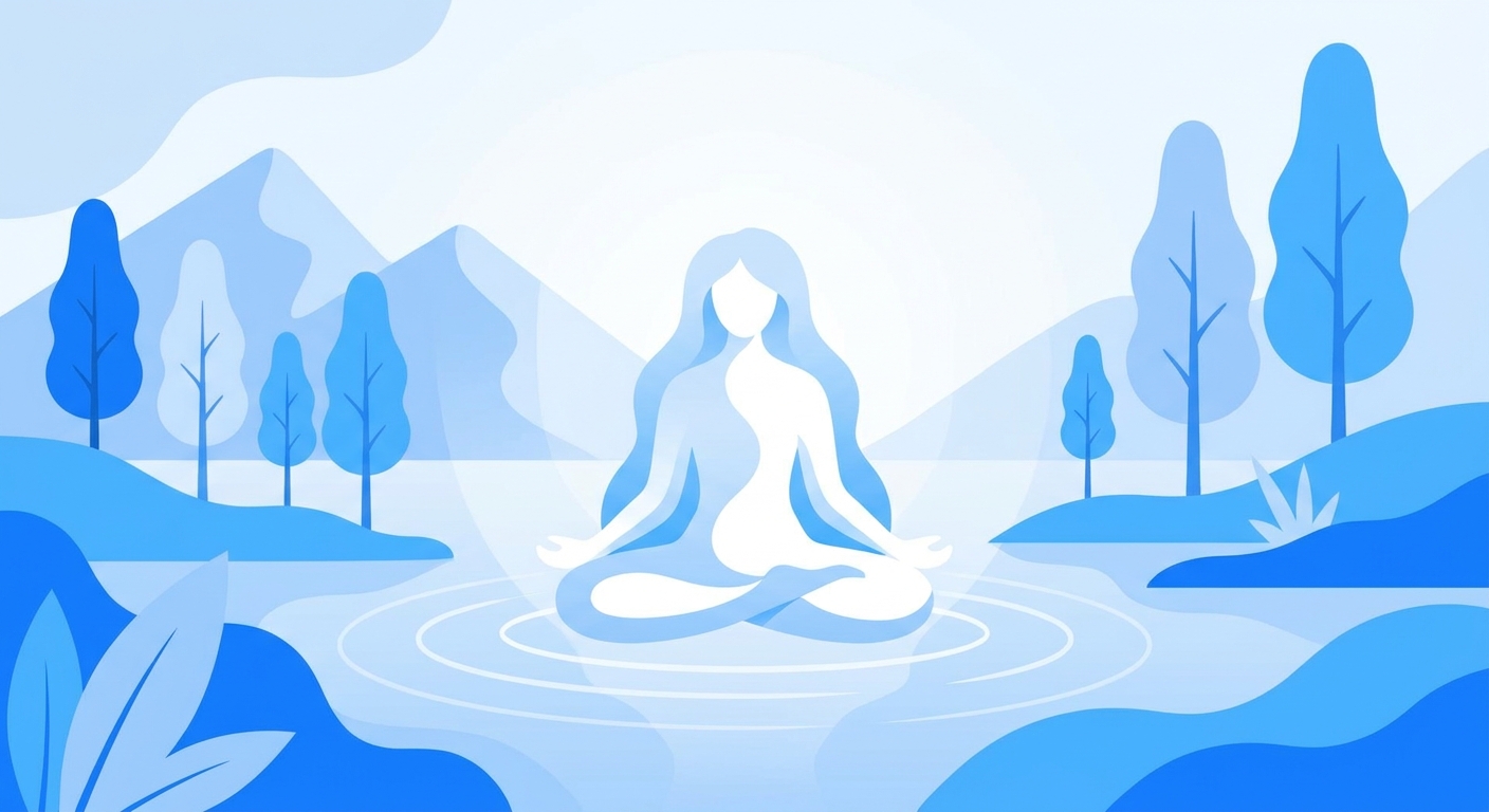 Pessoa meditando ao ar livre – espiritualidade no yoga para iniciantes – Vitalizen