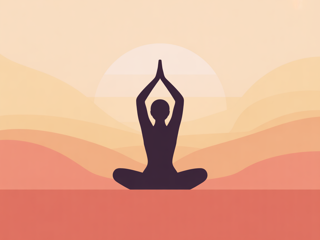 A person practicing yoga for beginners with the Vitalizen App