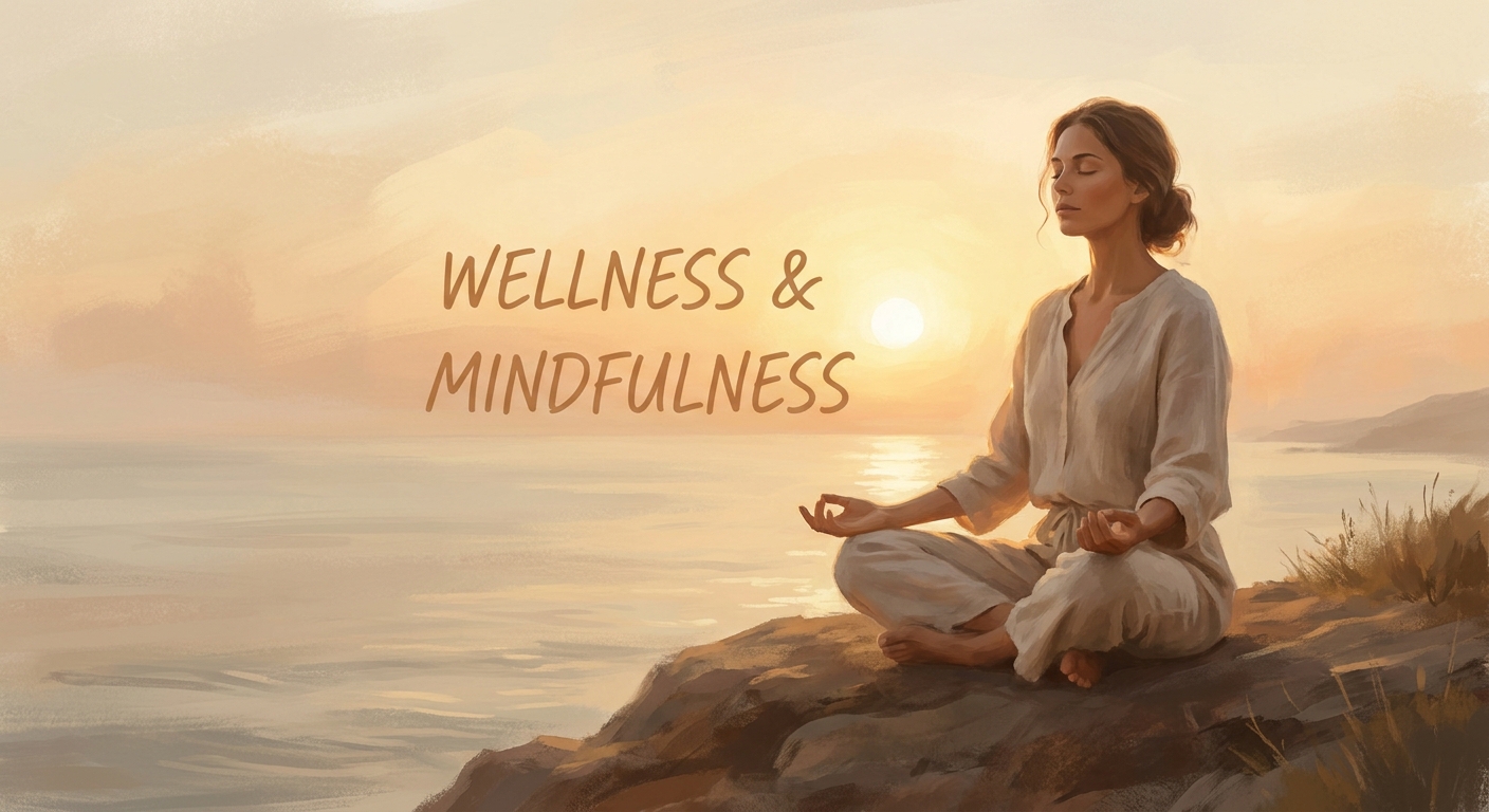 Woman meditating at sunrise for morning yoga and meditation routine