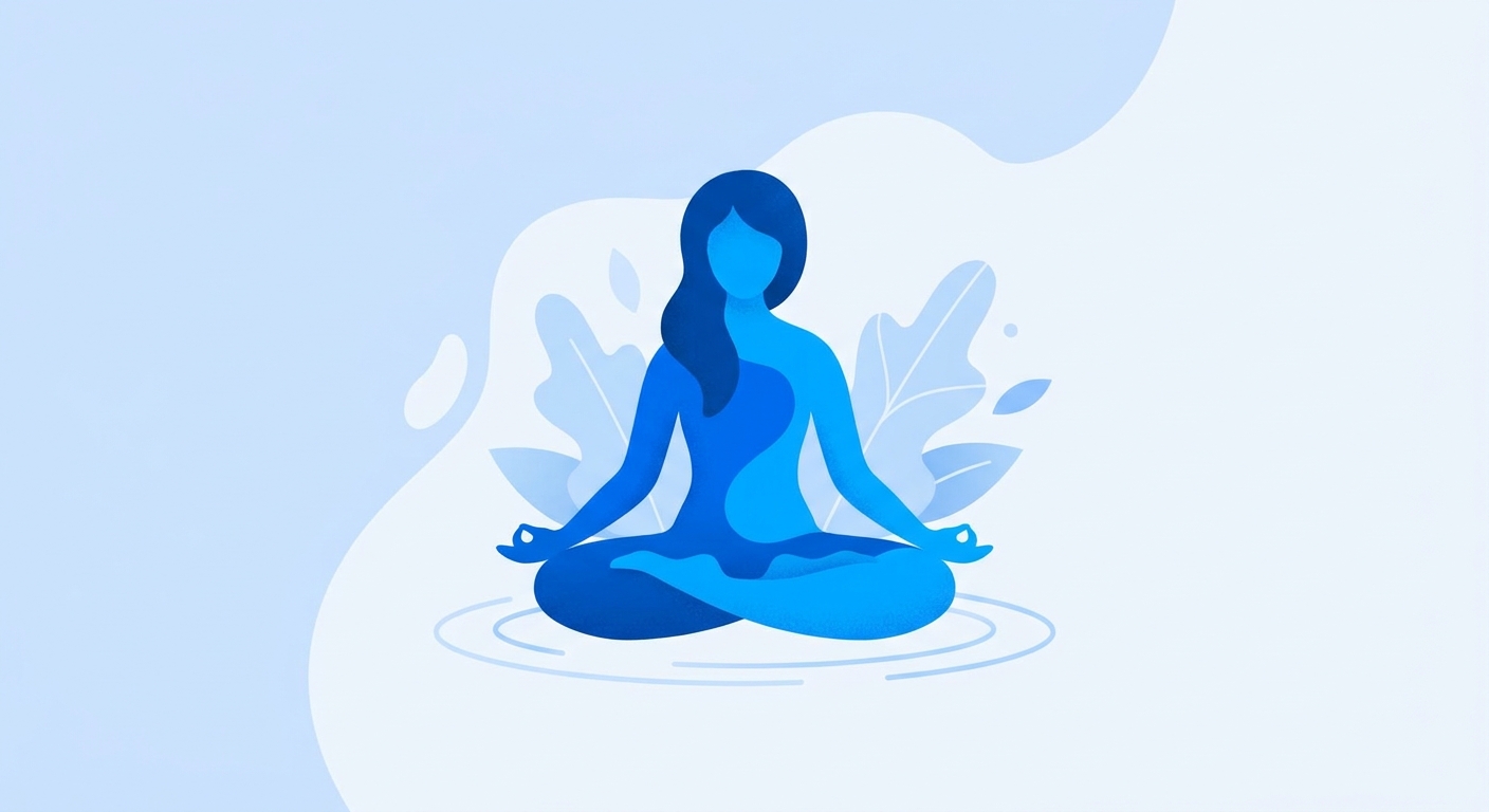 Pessoa praticando yoga para iniciantes em casa com tapete e roupas confortáveis