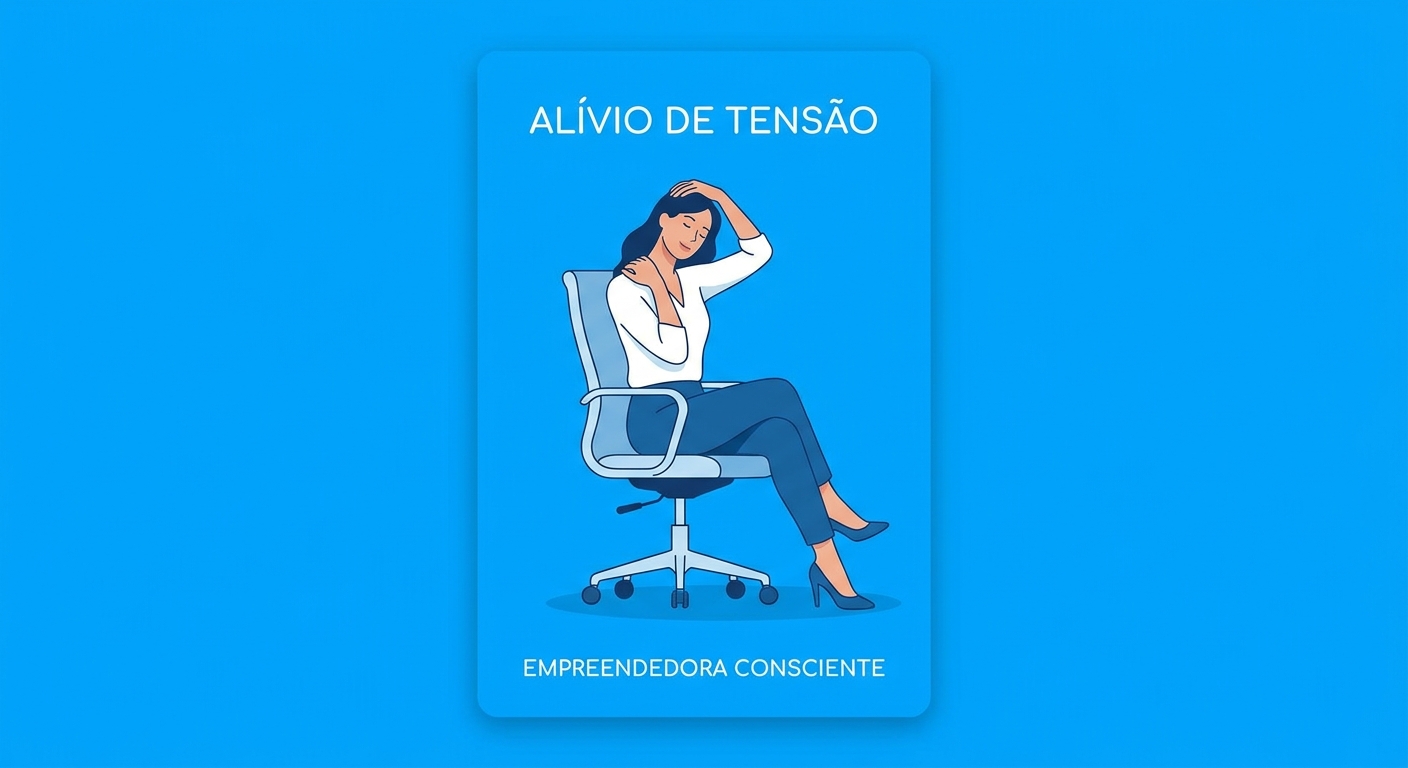 Alongamento de pescoço e ombros para aliviar estresse no trabalho - yoga para estresse trabalho