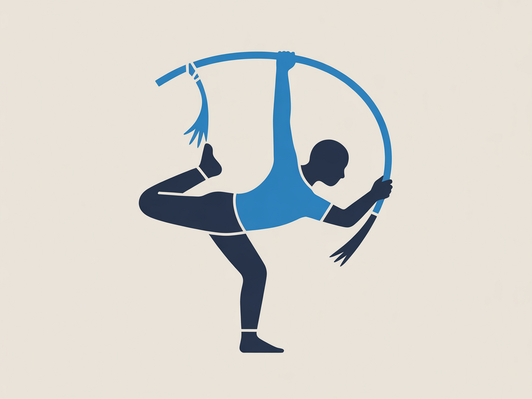 Inspiração yoga e capoeira em uma colagem com elementos das duas práticas, como o berimbau e uma pessoa em postura de yoga.