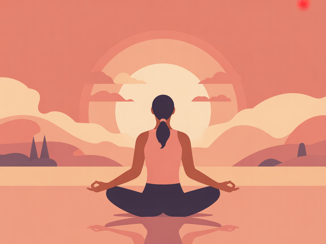 A person practicing a beginner yoga pose in a calm, well-lit room, illustrating the concept of yoga for beginners.