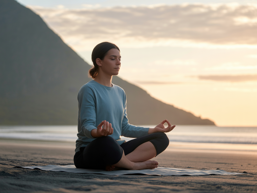 Infographic of yoga and meditation benefits