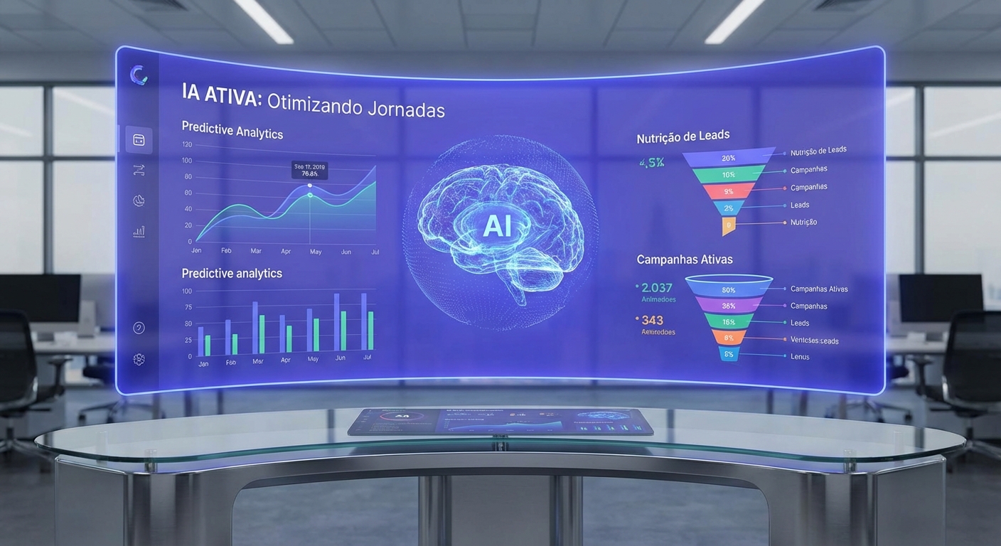Dashboard do Zappipe mostrando análise preditiva de leads e métricas de CAC